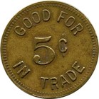 Newark  Delaware De Rhodes Drug Store Rx Good For 5   Trade Token