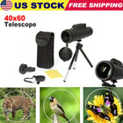 Day night Vision 40x60 Zoom Hd Optical Monocular Telescope Tripod Phone Holder
