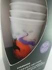Starbucks Halloween Reusable Hot Cups Glow In The Dark Set Of 5 2022 W lids New