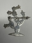 Mexico Signed Tc-89 925 Sterling Silver Cactus Brooch Pin  No Stone
