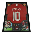 Wayne Rooney Autographed Signed Manchester United Nike Jersey Framed W  Bas Coa
