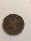 1896 Canadian Large One Cent Coin Victoria Canada Km  7 Low Mintage 