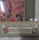 Photo Album   Photo Frame Gift Set Fabric Covers 200-4 x6  Photo Capacity Nib