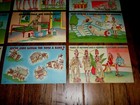 Wwii U s Military Comic Postcards Female Wac By Beals  9 Cards In Set Vintage