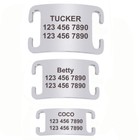Stainless Steel Slide-on Pet Id Tags For Dogs Personalized Free Engraving