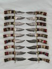 Lot Of 20 Pcs Custom Handmade Damascus Steel 6  Thick Stag Horn Knives -from Usa