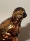 Mercury Glass Autumn Fall Bird On Pedestal 10   