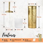 Autumn Alley Brass Toilet Brush Holder Set   Farmhouse Bathroom Accessory