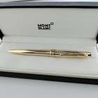 New Montblanc Meisterstuck Gold Wavy Ballpoint  Pen  164 With Box   Refill Us