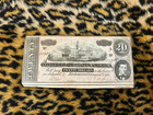  20 Twenty Dollar Confederate Note February 17th 1864 Richmond Va Civil War