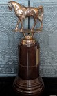 10-1 4  Vintage Equestrian Metal Horse Trophy By Dodge