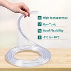 10 Feet - 1 2  Id X 5 8  Od Clear Vinyl Tubing  Flexible Pvc Plastic Tubing Hose