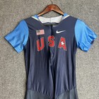 Nike Pro Elite Team Usa Speed Suit Mens L Blue Running Track Fitdry Made In Usa