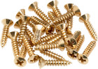 Genuine Fender Guitar Gold Pickguard Mounting Screws - Package Of 24