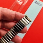 Vintage 17mm Expandable Stretch Watch Bracelet Stainless Steel Silver Band