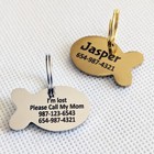 Custom Stainless Steel Double Side Engraved Personalized Cat Pet Tags Id Dog Tag