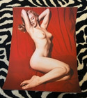 Marilyn Monroe Rare Tom Kelly Red Velvet 16  X 20  Outtake Vintage Photograph  5