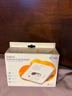 At t 1740 Digital Answering Machine System With Time And Day Stamp - White New