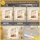 Vanity Set With Led Lighted Mirror Makeup Dressing Table Dresser Desk And Stool