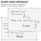 Magnetic Dry Erase Board For Wall 30    X 30     Double Sided White Board  Silver   
