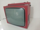 Vintage Seleco Zirconium Tv Red Design 1970s Space Age