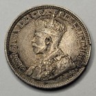 1917 Canada 10 Cents Dime Silver Coin Xf   Au Toned George Bust