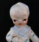 Napco Vtg Red Devil Pixie Elf Angel Ceramic Figurine No Pitchfork Missing 1 Wing