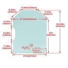 Door Glass Window For Bobcat S220 S250 T110 T140 T180 T190 Skid Steer  6729776