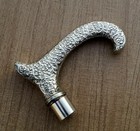 Chrome Finish Designer Heavy Head Handle Only For Wooden Cane Walking Stick