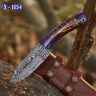 Superior Hand Craft Damascus Steel Skinner Pinecone Grip Hunting Camping Blade