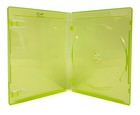 25 Premium Standard Clear Green Blu-ray Single Cases 12mm   100 Opp Bags