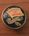 Nebraska For  william Jennings   Bryan B v  Or N Political Celluloid Button 1908