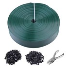 Chain Link Fence Tape 250ft  1 85in  Privacy Strip  Green one Hole Green 
