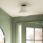 Flush Mount Simple Classics Collection Ceiling Light White - Threshold