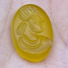 Authentic Ancient Roman Athlete Bust Carnelian Intaglio Circa 1st-2nd Century Ad