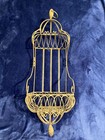 Vintage Hanging Metal Wrought Cast Iron Planter Basket  Garden Decor Large 33 5   
