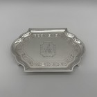 George Iii Crested Silver Antique Teapot Stand By Charles Hougham - London 1791