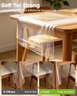 Pureegg Clear Plastic Table Cover Protector 54 X 72 Inch Waterproof
