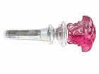 Versace Rosenthal Medusa Purple Crystal Wine Bottle Stopper 5  Lead Crystal