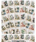 Christmas Cards Rustic Santa Cards  Set Of 200  Xmas Vintage Themed Cards  cs200