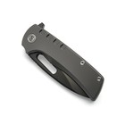 Miguron Arma Xl Folding Knife Dark Grey Titanium Handle M390 Plain Mgr603lbk