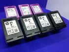 Lot Of 7 Empty Hp 61  Hp Ink Cartridges Black Color Only Used Once Genuine