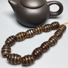 Vintage Dzi Prayer Beads Amulet Bracelet Tibetan Oily Old Agate Lucky  Bangle