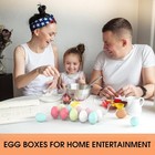 50 Pack Plastic Egg Cartons Cheap Bulk 12 Count Clear Blank Egg Containers Fo   