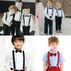 Kids Suspender   Bow Tie Sets For Boys Girls Children Elastic   Adjustable