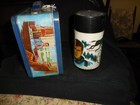 Vintage 1974 The Six Million Dollar Man Metal Lunch Box W thermos Nice Box