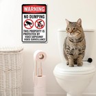 Warning Vintage No Dumping Allowed Tin Metal Signs Home D  cor 8x12