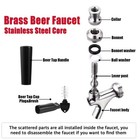 Stainless Steel Draft Beer Tap For Kegerator  Home Bar   Homebrew Use