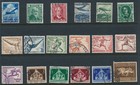 Stamp Germany Year 1936 Set Wwii Hindenberg Olympics Zeppelin Mercedes U