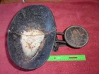 Small Antique Cast Iron Balance Scale Vintage Weight Scale Tin Bowl Mercantile